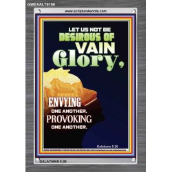 VAIN GLORY   Bible Verses Wall Art Acrylic Glass Frame   (GWEXALT9196)   "25x33"