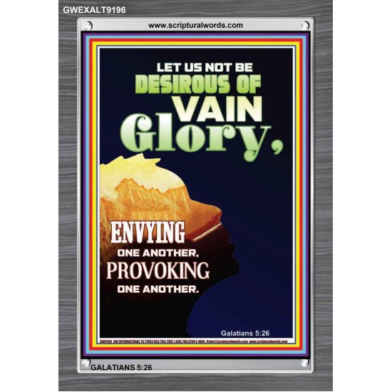 VAIN GLORY   Bible Verses Wall Art Acrylic Glass Frame   (GWEXALT9196)   