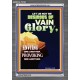 VAIN GLORY   Bible Verses Wall Art Acrylic Glass Frame   (GWEXALT9196)   