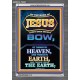 AT THE NAME OF JESUS   Acrylic Glass Framed Bible Verse   (GWEXALT9208)   