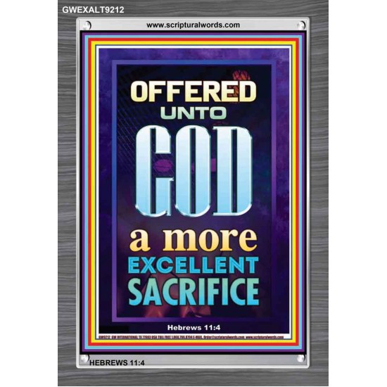 A MORE EXCELLENT SACRIFICE   Contemporary Christian poster   (GWEXALT9212)   