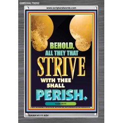 ALL THEY THAT STRIVE WITH YOU   Contemporary Christian Poster   (GWEXALT9252)   