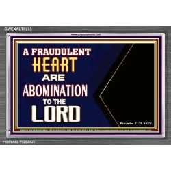 WHAT ARE ABOMINATION TO THE LORD   Large Framed Scriptural Wall Art   (GWEXALT9273)   "33x25"