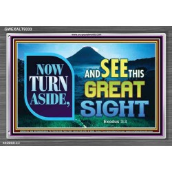 SEE THIS GREAT SIGHT    Custom Frame Scriptures   (GWEXALT9333)   