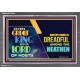 A GREAT KING IS OUR GOD THE LORD OF HOSTS   Custom Frame Bible Verse   (GWEXALT9348)   