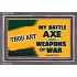 WEAPONS OF WAR   Christian Quotes Framed   (GWEXALT9434)   "33x25"