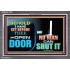 AN OPEN DOOR NO MAN CAN SHUT   Acrylic Frame Picture   (GWEXALT9511)   "33x25"