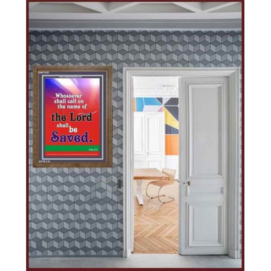 WHOSOEVER SHALL CALL   Inspiration Wall Art Frame   (GWF1632)   