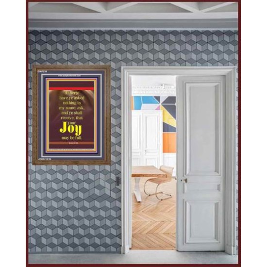 YOUR JOY SHALL BE FULL   Wall Art Poster   (GWF236)   