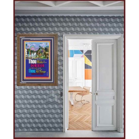 ALL THINGS UNDER HIS FEET   Scriptures Wall Art   (GWF3211)   