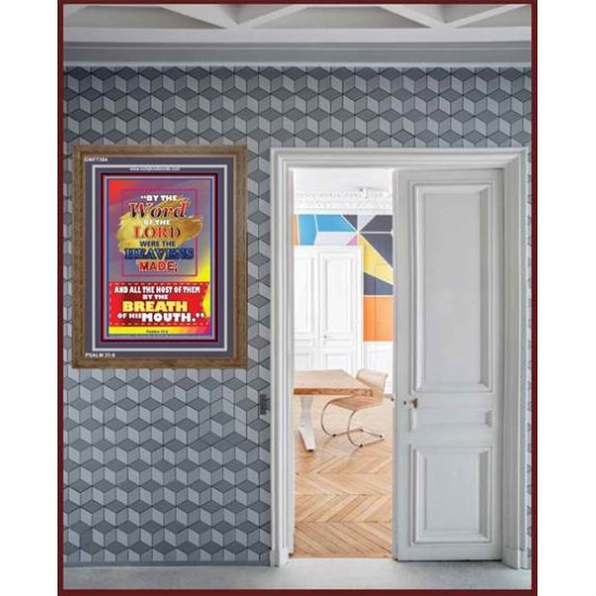 WORD OF THE LORD   Framed Hallway Wall Decoration   (GWF7384)   