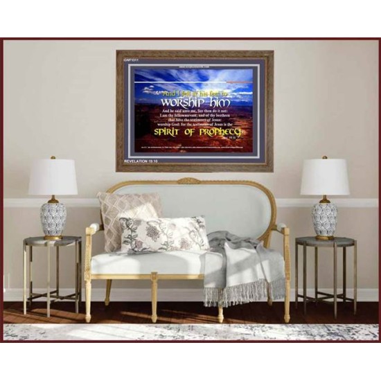 WORSHIP HIM   Custom Framed Bible Verse   (GWF1511)   