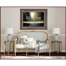 A GREAT WHITE THRONE   Inspirational Bible Verse Framed   (GWF1515)   
