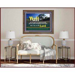 WAIT ON THE LORD   Contemporary Wall Decor   (GWF270)   "45x33"