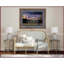 TRUST IN THE LORD   Modern Wall Art   (GWF295)   "45x33"