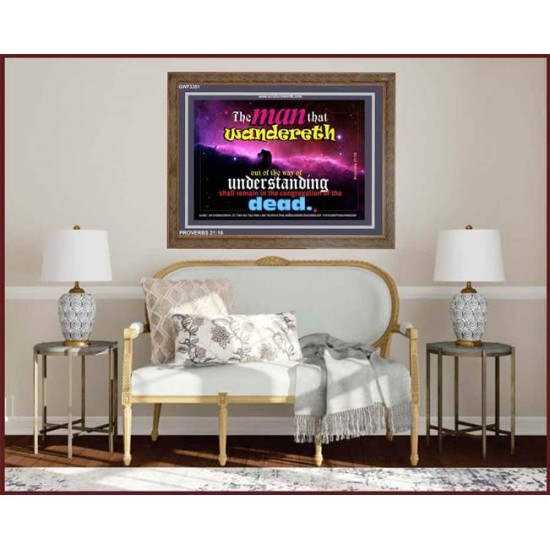 UNDERSTANDING   Inspirational Bible Verse Framed   (GWF3351)   