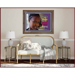 WHOSO FINDETH A WIFE   Frame Large Wall Art   (GWF3421)   "45x33"