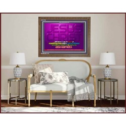 WHOSOEVER BELIEVETH ON HIM SHALL NOT BE ASHAMED   Custom Frame Inspiration Bible Verse   (GWF3706)   "45x33"