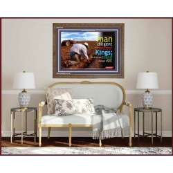 A MAN DILIGENT IN HIS BUSINESS   Bible Verses Framed for Home   (GWF3738)   "45x33"
