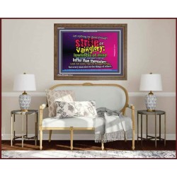 VAIN GLORY   Contemporary Christian Wall Art   (GWF3841)   "45x33"