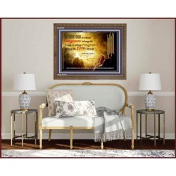 VENGEANCE BELONGS TO GOD   Acrylic Glass Frame Scripture Art   (GWF3904)   "45x33"