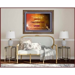 UPHOLD THE WEAK   Inspirational Wall Art Frame   (GWF4008)   "45x33"