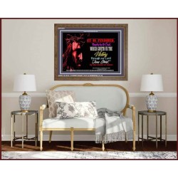 VICTORY BY THE BLOOD OF JESUS   Bible Scriptures on Love Acrylic Glass Frame   (GWF4021)   "45x33"