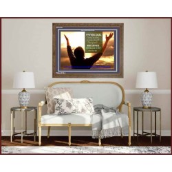 TRUST IN GOD   Framed Bible Verse   (GWF4228)   "45x33"