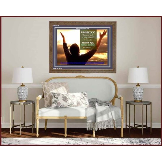 TRUST IN GOD   Framed Bible Verse   (GWF4228)   