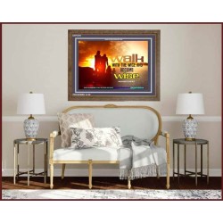 WALK WITH THE WISE   Framed Bible Verses   (GWF4293)   "45x33"