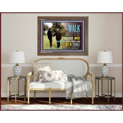 WALK WITH THE WISE   Custom Framed Bible Verses   (GWF4294)   "45x33"