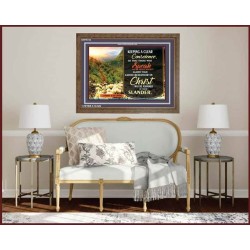 A CLEAR CONSCIENCE   Scripture Frame Signs   (GWF6734)   