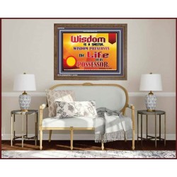 WISDOM   Framed Bible Verse   (GWF6782)   "45x33"