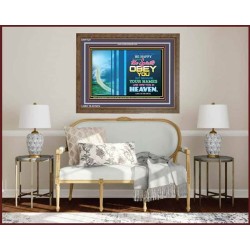 YOUR NAMES ARE WRITTEN IN HEAVEN   Christian Quote Framed   (GWF7527)   