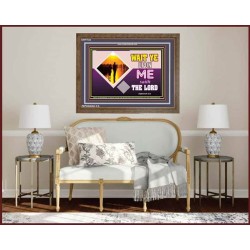 WAIT UPON THE LORD   Custom Frame Scripture   (GWF7534)   "45x33"