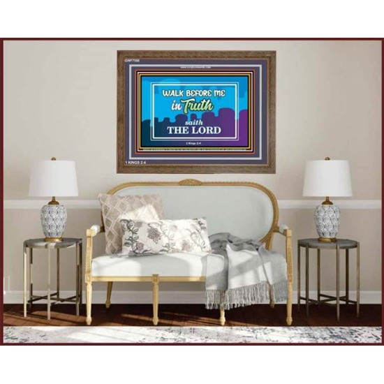 WALK IN TRUTH   Unique Bible Verse Framed   (GWF7558)   