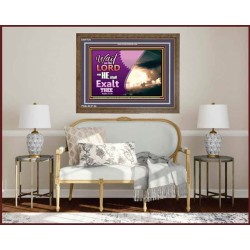 WAIT ON THE LORD   Framed Bible Verses   (GWF7570)   "45x33"