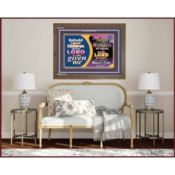 SIGNS AND WONDERS   Framed Scriptural Decor   (GWF8180)   "45x33"