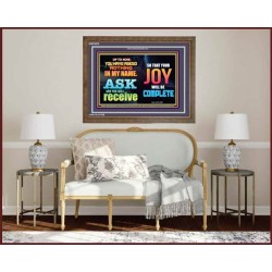 ASK AND YOU WILL RECEIVE   Scripture Art Frame   (GWF8878)   