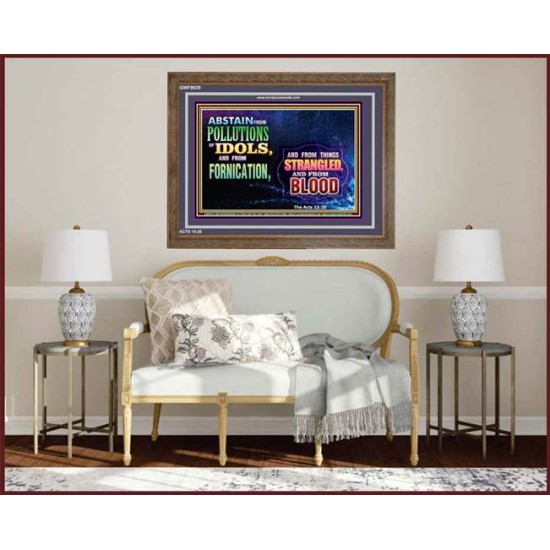 ABSTAIN FORNICATION   Inspirational Wall Art Poster   (GWF8929)   