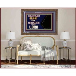 WHAT ARE ABOMINATION TO THE LORD   Large Framed Scriptural Wall Art   (GWF9273)   "45x33"