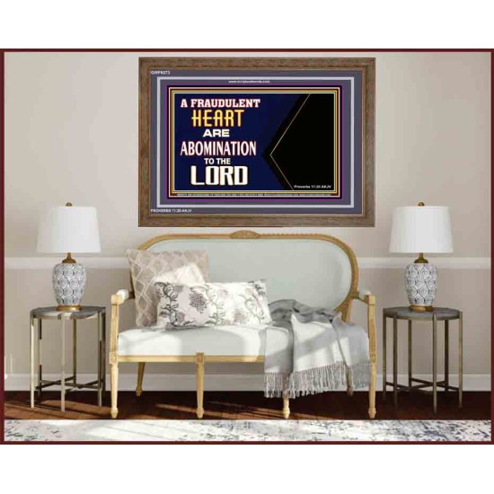 WHAT ARE ABOMINATION TO THE LORD   Large Framed Scriptural Wall Art   (GWF9273)   