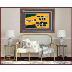 WEAPONS OF WAR   Christian Quotes Framed   (GWF9434)   "45x33"