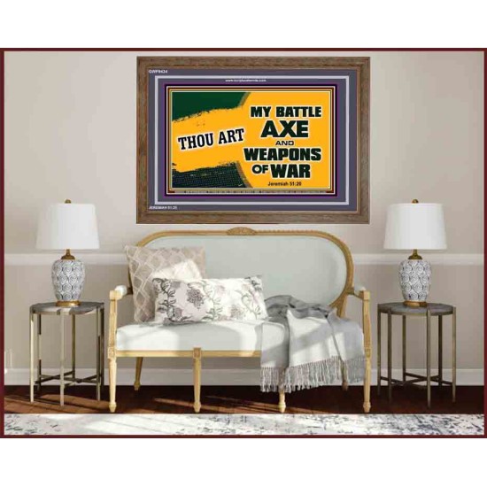 WEAPONS OF WAR   Christian Quotes Framed   (GWF9434)   