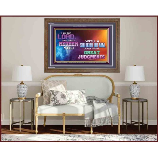 A STRETCHED OUT ARM   Bible Verse Acrylic Glass Frame   (GWF9482)   