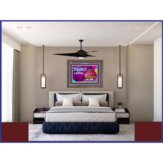 TRUST IN THE LORD   Framed Bedroom Wall Decoration   (GWF7920)   