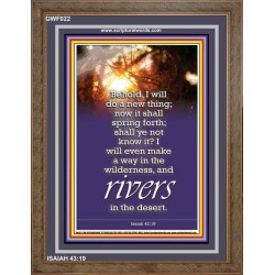 A NEW THING DIVINE BREAKTHROUGH   Printable Bible Verses to Framed   (GWF022)   