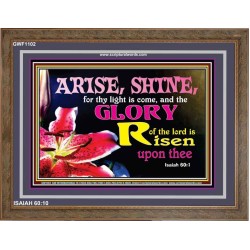 ARISE AND SHINE   Bible Verse Frame   (GWF1102)   