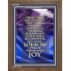 YOUR SORROW SHALL BE TURNED INTO JOY   Framed Scripture Art   (GWF1309)   