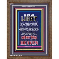 YOU ARE THE LIGHT OF THE WORLD   Bible Scriptures on Forgiveness Frame   (GWF144)   "33x45"